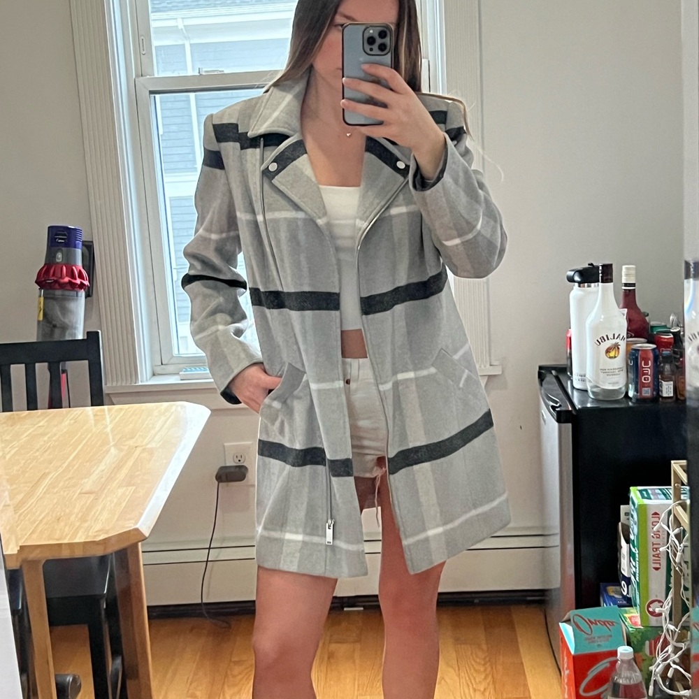 Venus Grey Pea Coat, never worn